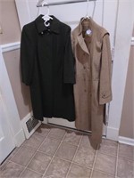 Vintage ladies wool coats. Green one is made in