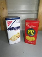 Vintage Nabisco Cracker Tins, Saltines, Ritz