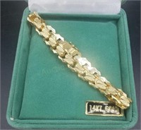 14k Yellow Gold Link 8 In Bracelet  Total Weight