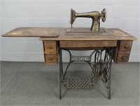 Antique Cast Iron Base Singer Sewing Machine