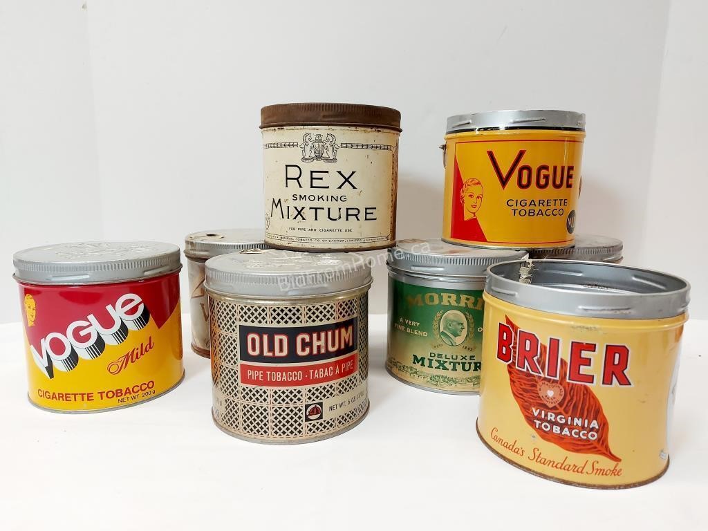 8 - TOBACCO TINS