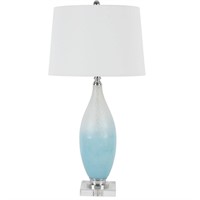 New Elise Art Glass and Crystal LED Table Lamp
