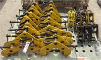 (19) Assorted Beam Clamps