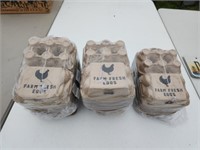 52 cardboard farm fresh eggs 6 ct egg cartons,