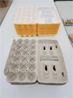 23 egg cartons,  18 ct and 24 ct