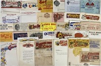 COLLECTION OF CIRCUS LETTERHEAD