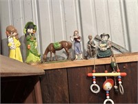 ceramic horse, figurines, baby toy