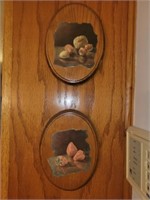 Pair of wood decor