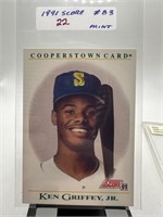 1991 SCORE KEN GRIFFEY JR BASEBALL CARD