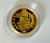 ROYAL CANADIAN MINT 2014 $5 PURE GOLD COIN