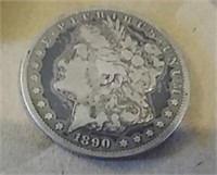 1890 CC Morgan Silver Dollar Carson City coin