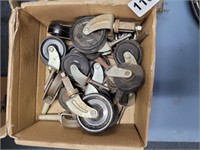 BOX FULL OF CASTER WHEELS