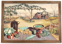 Large Panoramic Farm Scene by Richard D. Schultz