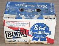 RARE VINTAGE FULL PABST BOCK BEER CANS ! -OK-1