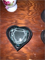 Rosenthal crystal heart in box teal