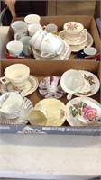 (2) Boxes Cup & Saucer Sets & Miugs