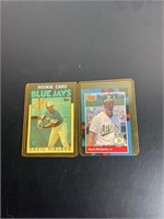 Vintage 80s baseball cards