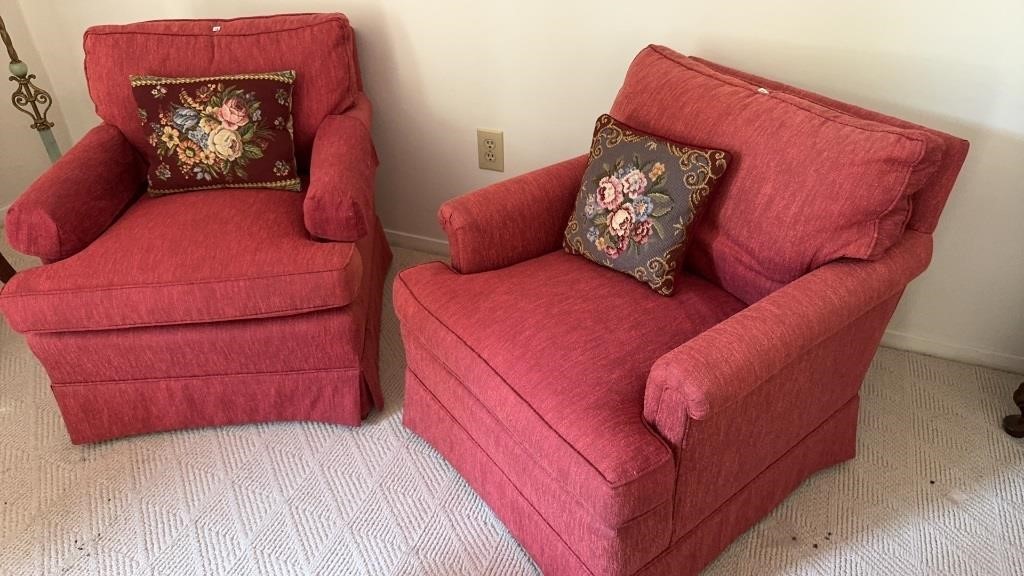 (2) Henderon Stuffed Armchairs