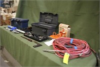 (2) Tool Boxes W/ Assorted Tools,& Air Hoses