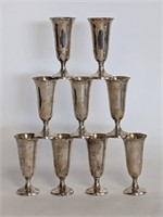 9 Gorham Sterling Silver Cordials