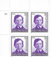 Social Reformer Padre Felix Varela stamps plate bl