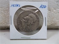 1954 S Franklin Silver Half Dollar