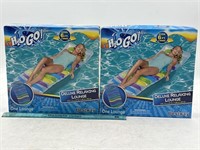 NEW Lot of 2- H2O GO Deluxe Relaxing Lounge