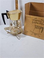 MCM Coffee Pot w/Candle Warmer + Original Box