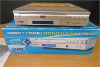 Coby DVD Player with Remote & Paperwork