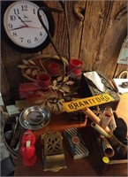 John Deere Clock, Brass Match Older, etc