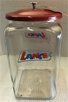 Lance country store display jar w/lid