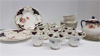 ASSORTMENT OF CUPS & SAUCERS + SANDWICH PLATES