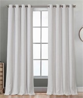 PAIR OF ECOLOGEE TOTAL BLACKOUT CURTAINS 52X90 IN