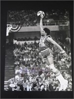 JULIUS ERVING SIGNED 11X14 PHOTO 76ERS JSA COA