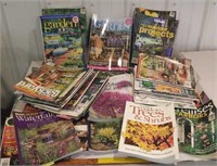 Large Blue tub full gardening & landscape books