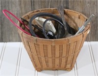Basket of Tools, Sharpening Stones, & More