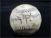 Christy Mathewson Signed Official League Baseball