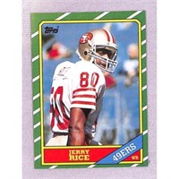 1986 Topps Jerry Rice Rookie Nice Condition