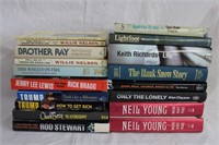 Biographies, Rod Steward, Neil Young, Trump,
