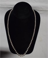 Pearl Necklace w/ 18K Gold Clasp