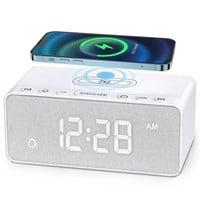 Digital Alarm Clock FM Radio- Fast Wireless Chargi
