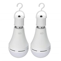 Lixada Pack of 2 Emergency-Rechargeable-Light-Bulb