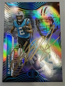 Panthers DJ Moore Signed Card with COA