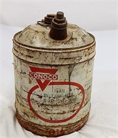 Vintage 5 Gal Conoco Oil Can