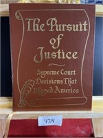 Pursuit of justice gold edge hardback book