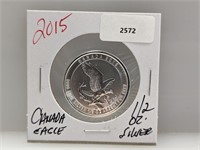 2015 1/2oz .999 Silver Canada Eagle $2