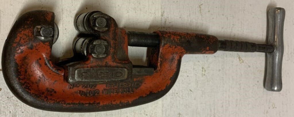 Ridgid pipe cutter # 202 1/8 to 2  wide roll