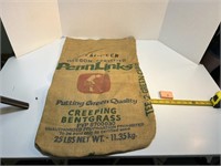 Putting Green Quality Burlap Grass Seed Bag