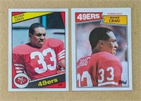 1984 Topps Roger Craig RC Rookie Card + 1987