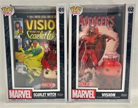 Funko Pop Scarlet Witch and Vision. Marvel.